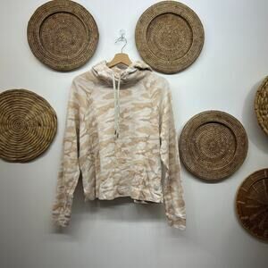 Vuori Pink Camo Camoflage Hooded Sweatshirt Hoodie Activewear Athleisure Small